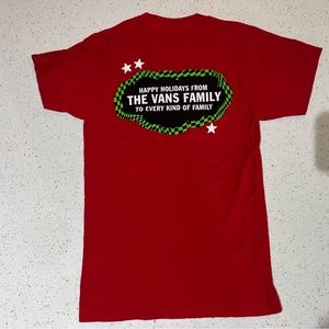 VANS off the wall x Happy Holidays from the VANS family men’s T-shirt | SMALL